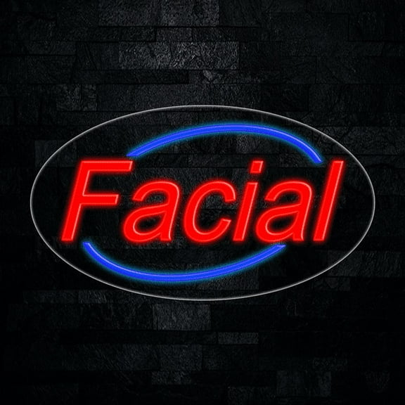 Facial LED Neon Sign 28"L x 16"H #34001