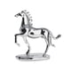 thumbnail image 5 of Estatua de caballo, figura de corcel, decoración de mesa minimalista, escultura animal para Caballo de carrera plateado, 5 of 8
