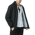 thumbnail image 1 of UKAP Mens Winter Workout Colorblock Fleece Hoodie Outwear Full Zip Warm Grueso Forrado Abrigos Chaquetas de manga larga resistentes al viento, 1 of 2