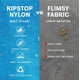 thumbnail image 3 of Bolsa de Playa Bodysurf Impermeable, Resistente a la Arena, Nylon Ripstop XL, 3 of 9