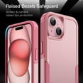 thumbnail image 5 of JETech Case for iPhone 15 6.1-Inch, Heavy Duty Dual-Layer Rugged Protection, Shockproof Protective Tough Phone Cover with Matte Back (Pink), 5 of 6