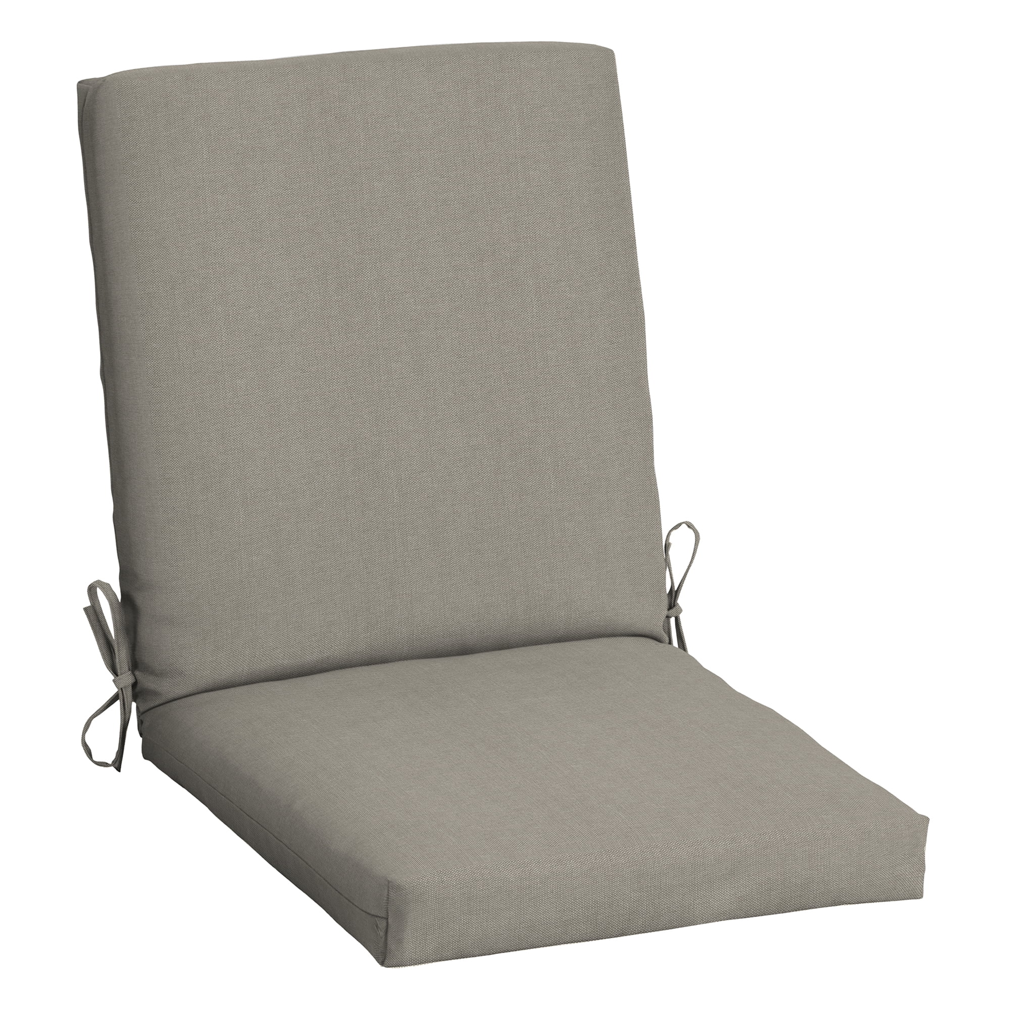 (2 pack) Mainstays 37"L x 19.5"W Tan 1 Piece Rectangle Outdoor Chair Cushion