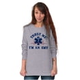 thumbnail image 3 of Trust Me An EMT Emergency Medical Tech Plus Size Long Sleeve Graphic Tee Shirt Brisco Brands 2X, 3 of 5