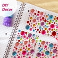thumbnail image 6 of Wrapables 327pcs Acrylic Self Adhesive Crystal Rhinestone Gem Stickers, DIY, Arts & Crafts Supplies (3 sheets), Dots, 6 of 6