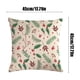 thumbnail image 3 of Juegos de colcha y cubrecama Funda de almohada estampada Terciopelo melocotón Funda de cojín navideña Decoración del hogar Funda de almohada melocotón, 3 of 6