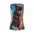 thumbnail image 5 of Lsque Colorful Cloud Shepherd Dog Printed Workout Tank Tops for Women, Athletic Sports Tank Tops, Compression Sleeveless Dry Fit Shirts,Sleeveless Yoga Shirt-Large, 5 of 9