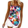 thumbnail image 4 of QUNYINEY Women Tank Tops Graphic Summer Camisole Tops Beach Vacation Sleeveless Loose Fit Square Neckline Womens Shirts, 4 of 6