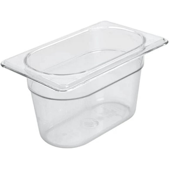 TrueCraftware- 1/9 Size 4” Deep Food Pan Polycarbonate Clear Color- Food Storage Containers Plastic Food Pan Restaurant Commercial Hotel Pans for Food Prep Fruits Vegetables Beans Corns