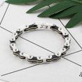 thumbnail image 4 of Pulsera de motociclista punk para hombre, acero inoxidable 316l, joyería de moda, bicicleta, 4 of 4