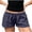 Dark Blue, variant on Womens Sweat Shorts Y2K Low Rise Wide Leg Mini Shorts Summer Casual Drawstring Lounge Shorts, L