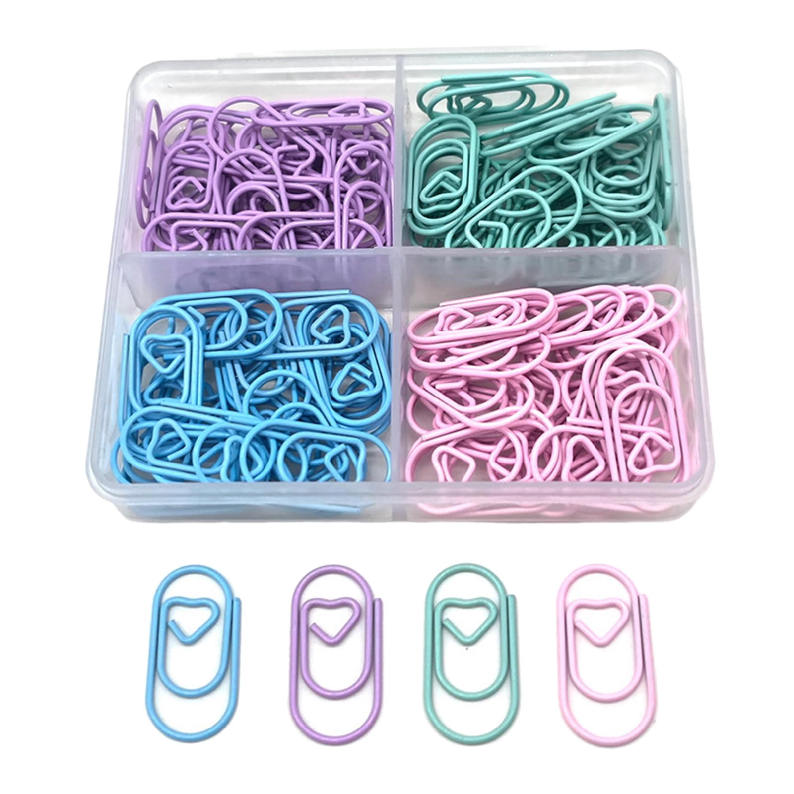 MAGIDEAL 5x120x Paper Clips Small Scrapbook Crafts Document Home files Heart Decorative