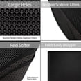 thumbnail image 5 of Cat Litter Mat Trapping for Litter Box, No Slip & Large, Urine & Waterproof, Honeycomb Double Layer Anti Tracking Kitty Mats, No Phthalate, Washable Easy Clean 32 x 25 inch Black, 5 of 8