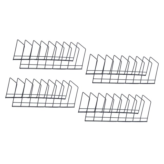 Juego de 4 escurridores de utensilios, soporte para costillas, estante de almacenamiento, inoxidable, multiusos Estante para platos negro