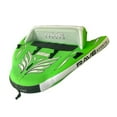 thumbnail image 2 of RAVE Sports Inflatable Wake Hawk Towable Boating Water Tube Raft, Green, 2 of 7
