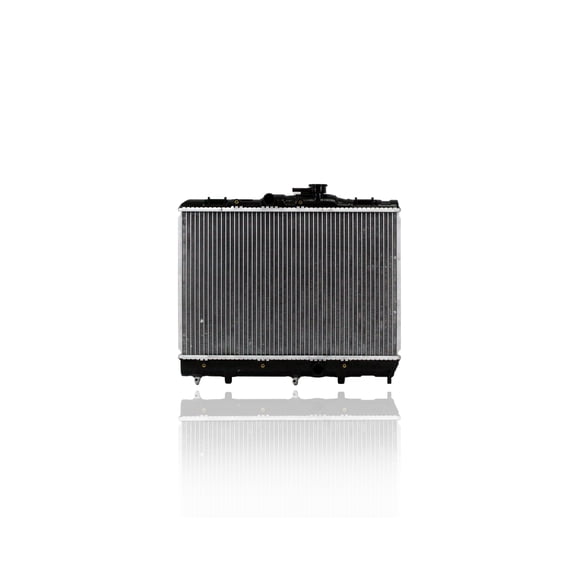 Radiator - Koyorad Fit/For 87-90 Toyota Tercel Automatic Transmission (Without Electronic Fuel Injection) 4Cy 1.5L - Plastic Tank Brass Core, 2-Row - 1640011120