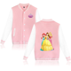 thumbnail image 3 of Chaqueta de béisbol de princesa Blancanieves para hombres y mujeres, chaquetas de estilo hip hop y Harajuku, ropa de calle para niños y niñas, abrigos universitarios holgados, 3 of 5