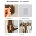 thumbnail image 7 of Natural Wood Wall Mounted Coat Rack with Hook Rack, Entrance Wall Art Hooks, Piano Key Coat Rack, 7 of 7