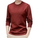 thumbnail image 1 of pstuiky camisa de manga larga para hombre, Camisa informal de manga larga con cuello redondo y color liso para hombre Tops de talla grande para hombre m, 1 of 3