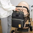 thumbnail image 5 of CAMOTUSE 3-in-1 Baby Diaper Bag Backpack with Changing Station Portable Mommy Travel Bag Black, 5 of 7