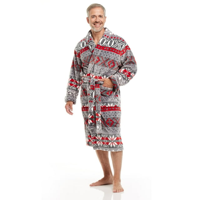 Peignoir pour Homme en Molleton Doux à Col Châle