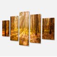 thumbnail image 2 of Bright Sunlight in Yellow Fall Forest - Modern Forest Canvas Art, 2 of 3