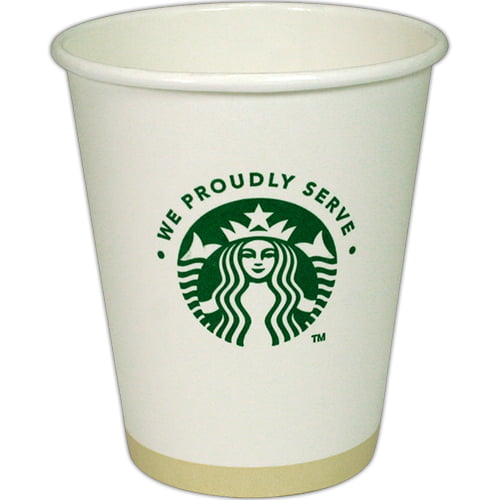 Starbucks(R) Logo Paper Hot Cup, 8 oz Disposable Coffee
