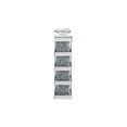 thumbnail image 2 of Wood and Glass Candle Holder with Faux Crystal Inserts Clear Set of Two Large - Saltoro Sherpi, 2 of 3