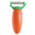thumbnail image 2 of Ludlz Fruit Peeler Carrot Shape Non-slip Handle Comfortable Grip 360 Degree Rotating Easy to Clean Multi-functional Stainless Steel Sharp Blade Vegetable Peeler Kitchen Gadget, 2 of 7
