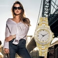 thumbnail image 4 of Trend Full of Stars Burst Luxury Diamond Set Digital Scale Time Ladies Watch Alloy Steel Strap Ladies Diamond Watch, 4 of 4