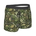 thumbnail image 3 of Bingfone Green Skulls Men's Underwear - Casual Stretch Boxer Briefs-Large, 3 of 9