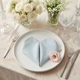 thumbnail image 3 of REGALWOVEN Pack of 6 Cotton Cloth Napkins - Washable and Reusable for Restaurant, Weddings, Events, and Parties Light Blue 18x18inch, 3 of 6