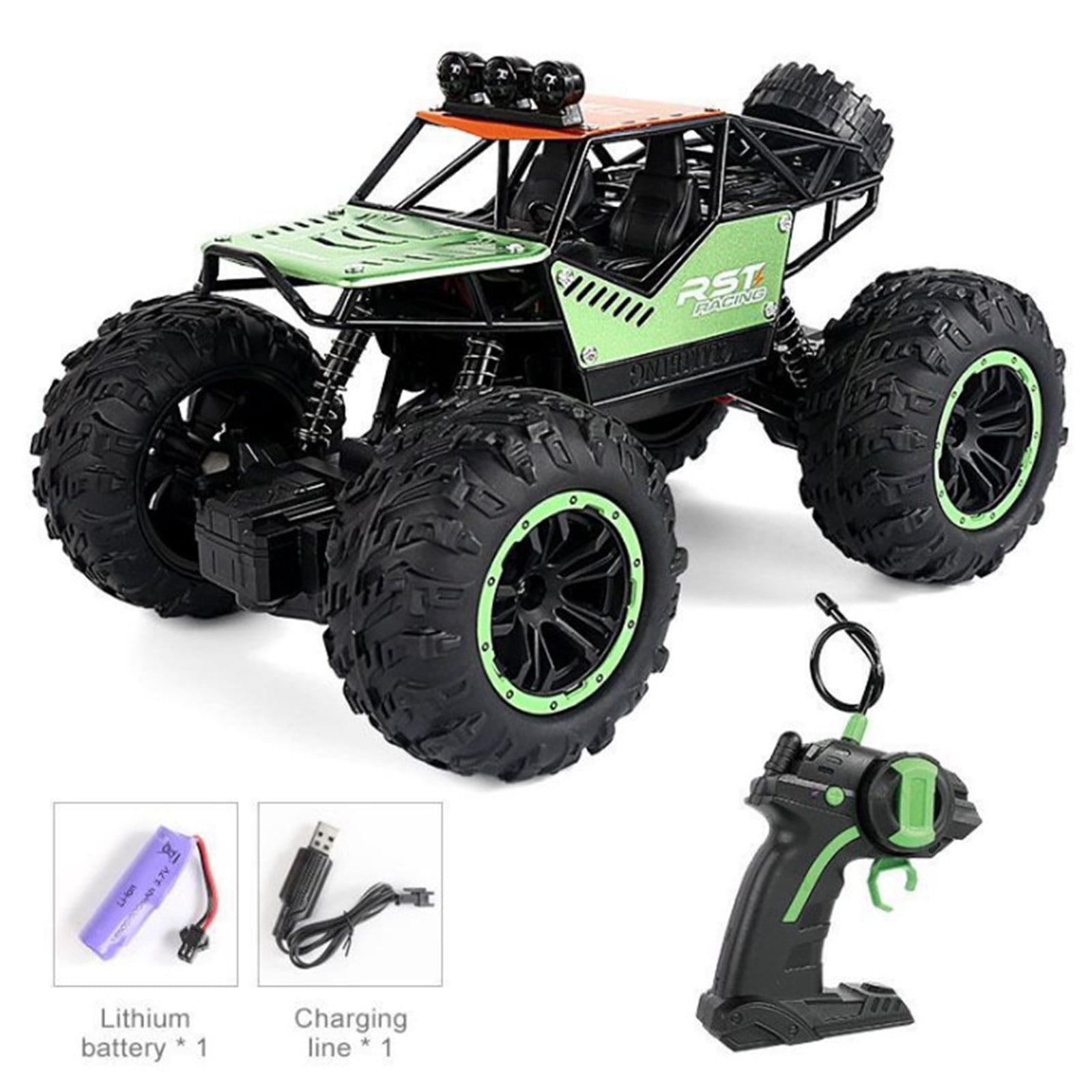 TERGAYEE 2.4GHz Off Road Remote Control Car, All Terrain Off Road Vehicle Four Wheel Drive Hight Speed, High Elasticity Shock Absorber Strengthen Protective Frame Christmas Gifts Birthday Gifts