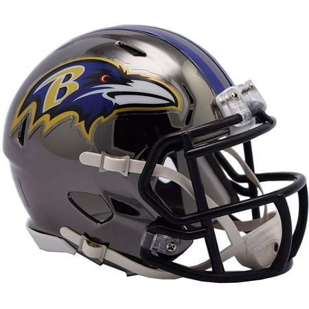 - Riddell Baltimore Ravens Chrome Alternate Speed Mini Football Helmet
