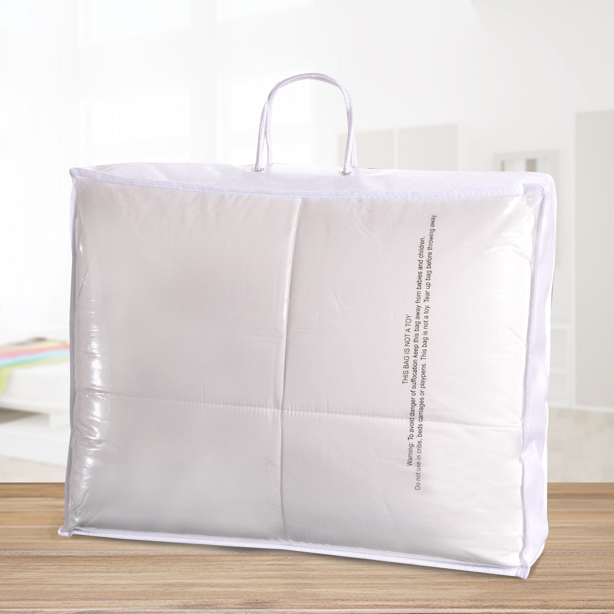Superior Classic Reversible Comforter, Full/Queen, White