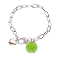 thumbnail image 1 of Combinatorial Cube Mathematical Geometric Space Heart Chain Bracelet Jewelry Charm Fashion, 1 of 3