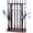 Walnut Color, variant on Wood Fishing Rod Storage Rack for 14 Rods, Stable Floor Stand with Easy Access Clips