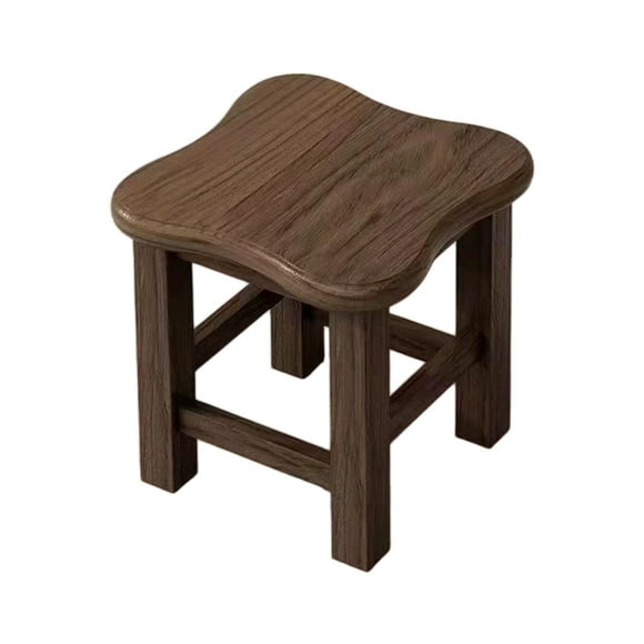 Ohufall Solid Wood Small Stool Household Living Room Coffee Table Short Stool Small Wooden Stools Comfortable Stool Small Step Stool