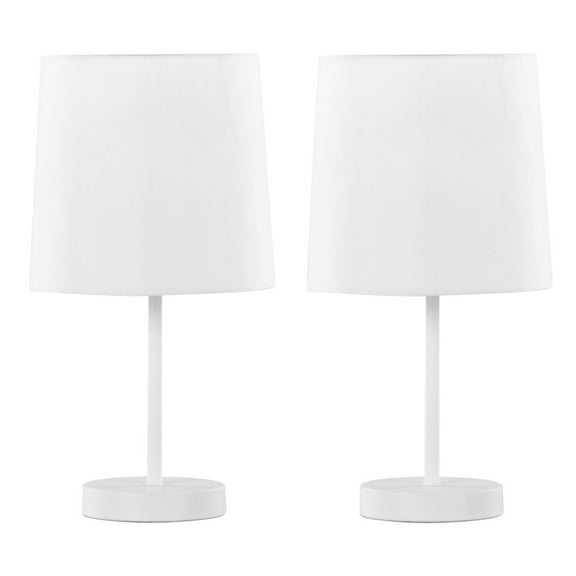 LumiSource Cooper 16" Metal Accent Lamp - Set of 2