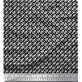 thumbnail image 1 of Soimoi Black Modal Satin Fabric Diagonal Arrow Printed Craft Fabric by the Yard 42 Inch Wide, 1 of 3