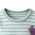 thumbnail image 4 of HZLBSE Little Girls Striped Short Sleeve T-Shirt & Shorts Set, Kids 2-Piece Casual Loungewear Outfit with Cute pattern, Summer Breathable Playwear for 2-10 Years, 4 of 5