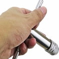 thumbnail image 3 of Llave de trinquete con mango en T plateado ajustable, con 5 uds., M3-M8, tornillo de máquina de 3mm-8mm, conector métrico, grifo en forma de T, 3 of 5