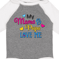 thumbnail image 4 of Inktastic My Mama and Papa Love me with Hearts Boys or Girls Long Sleeve Baby Bodysuit, 4 of 5