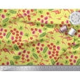 thumbnail image 3 of Soimoi Modal Satin Fabric Leaves,Floral & Flamingo Bird Print Fabric by Yard 42 Inch Wide, 3 of 3
