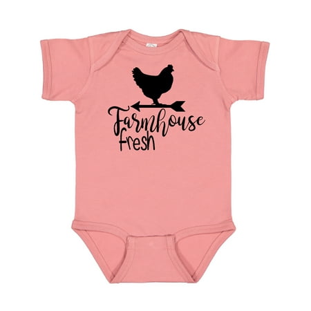 

Inktastic Farmhouse Fresh Chicken Gift Baby Boy or Baby Girl Bodysuit