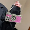 thumbnail image 2 of Case Compatible with iPhone 12,Cute 3D Vintage Camera Phone Case with Hand Strap Unique Cool Silicone TPU Case Shockproof Protective Case Women Girls for iPhone 12, 2 of 14