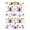 Gold, variant on Purple Butterfly Pattern 12.5x9in Clipboard, Durable Acrylic with Metal Clip and Wall Hook for Office or Classroom