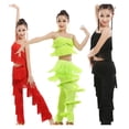 thumbnail image 3 of Latin Dance Dress For Girls Salsa Ballroom Skirts Dresses Samba Tango Cha Fringe Costume, 3 of 7