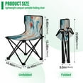 thumbnail image 3 of YAZAOO Camping Chairs Modern Decorative Flowers and Cherries Pattern Folding chair, 3 of 8