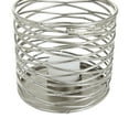 thumbnail image 6 of DecMode 4"W, 4"H Metal Glam Candle Holders, Silver, 3-Piece, 6 of 9