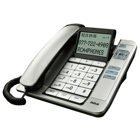 Corded Caller Id Telephone - RCA 1113-1BSGA Corded Desk Phone With Caller ID
